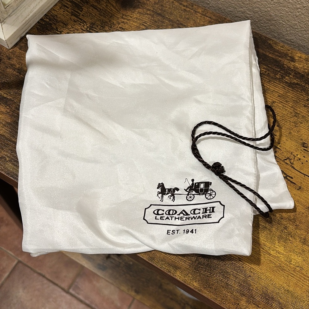 Coach Brown and Cream Signature Shoulder Large Bag - Picture 13 of 13